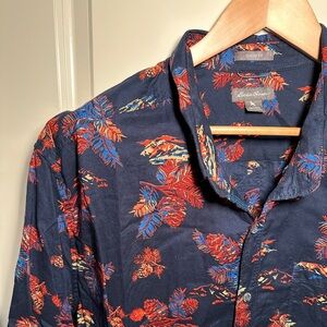 EDDIE BAUER - Button Down Short Sleeve Shirt, 3XL Tall